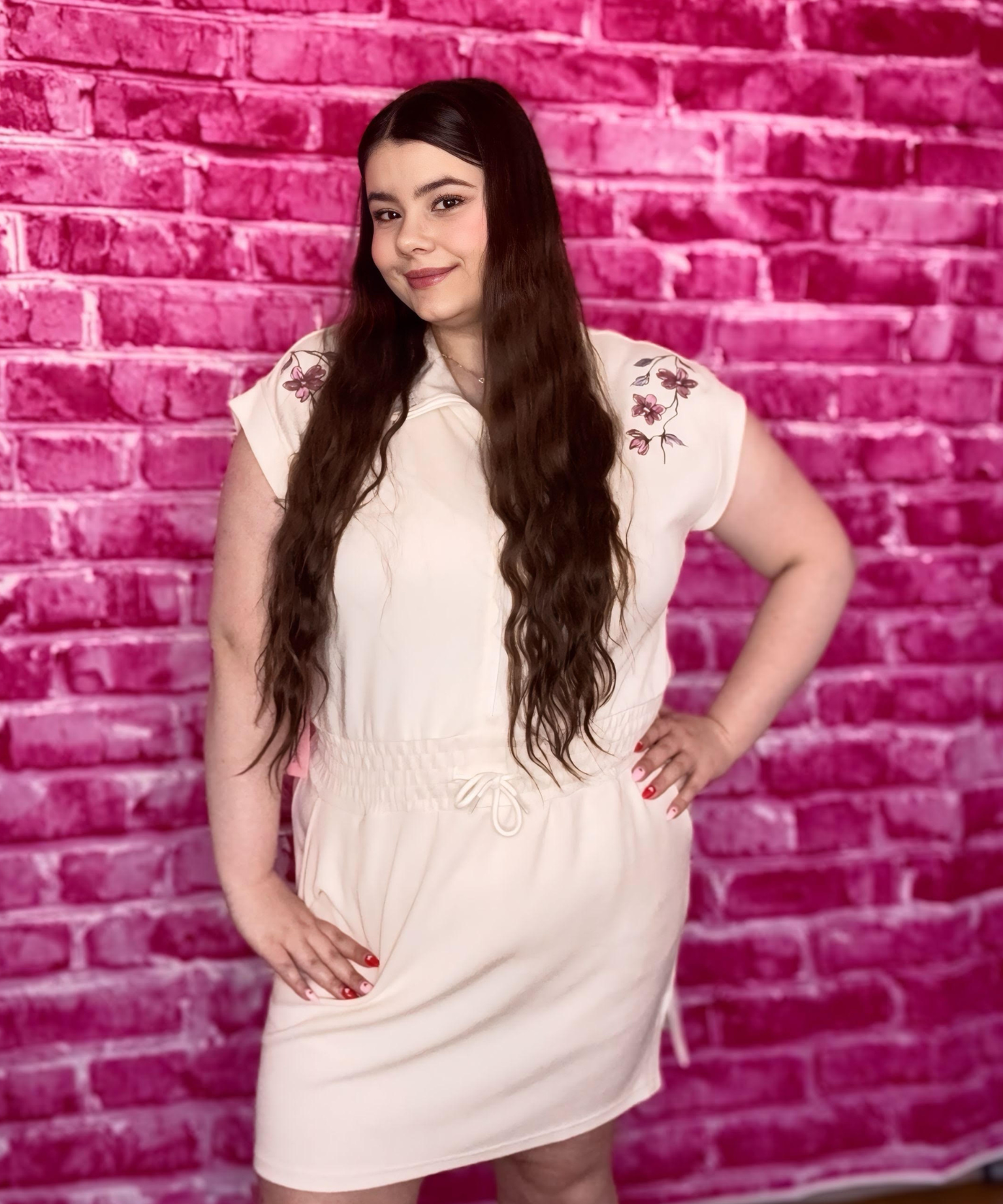 Embroidered Lounge Dress