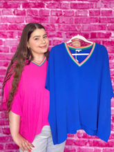 Load image into Gallery viewer, Stripe Accent Top - 2 Colors!
