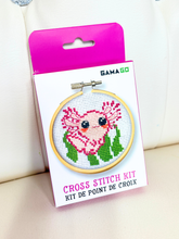 Load image into Gallery viewer, Axolotl Embroidery Kit
