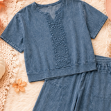 Blue Boho Lounge Top