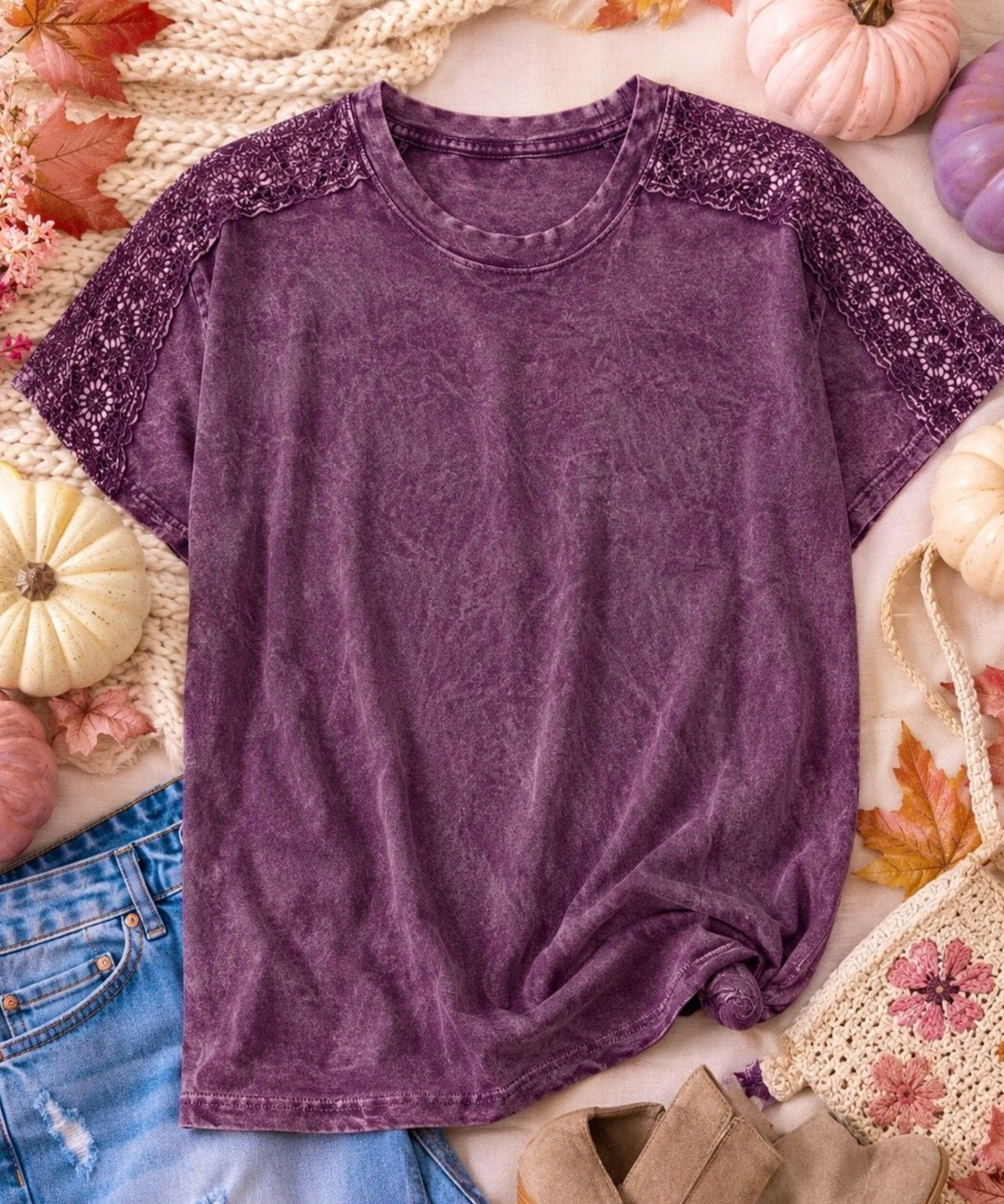 Purple Boho Lounge Top