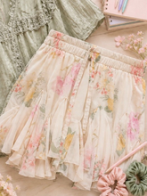 Load image into Gallery viewer, Cream Floral Skirt
