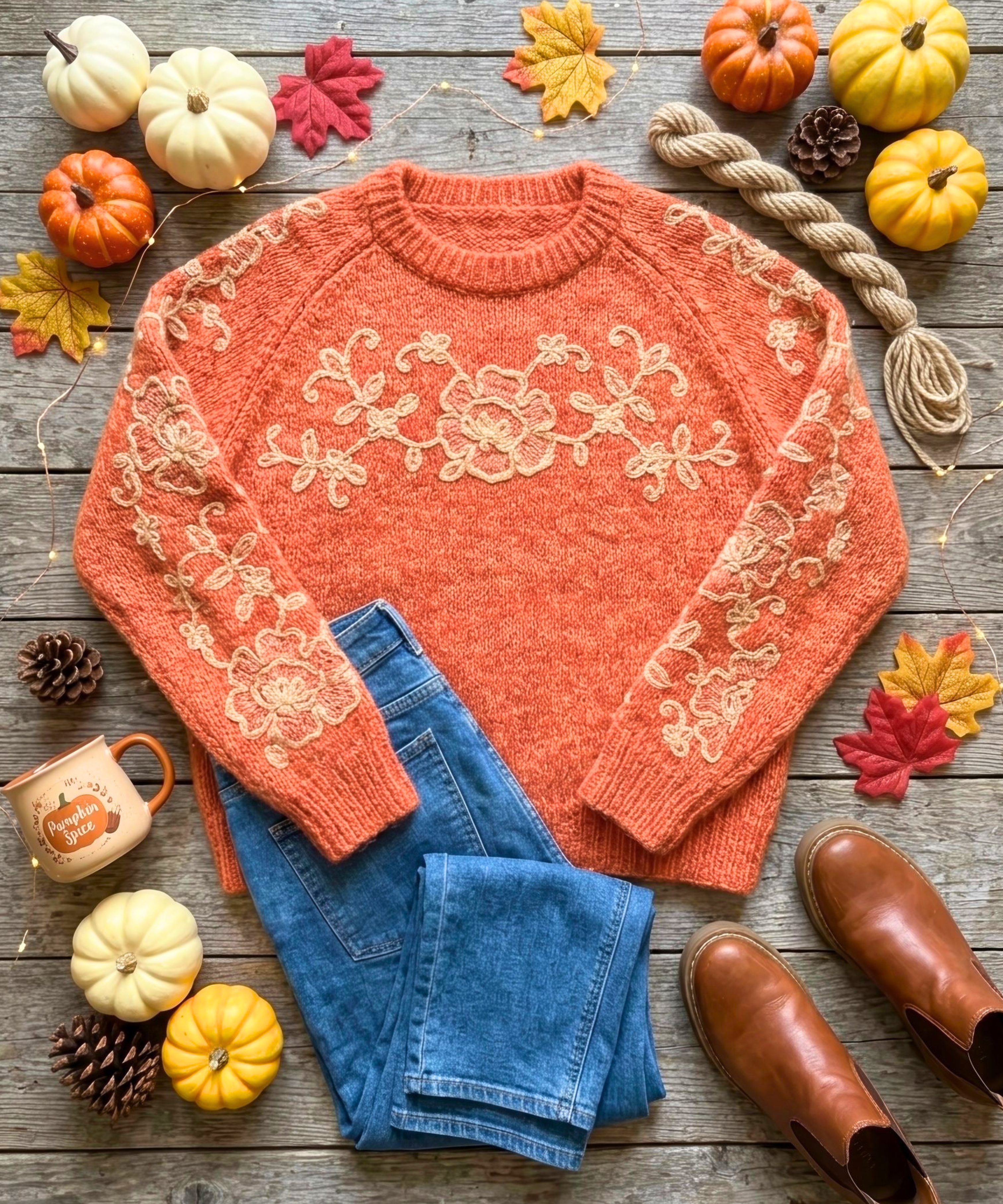 Embroidered Detail Sweater
