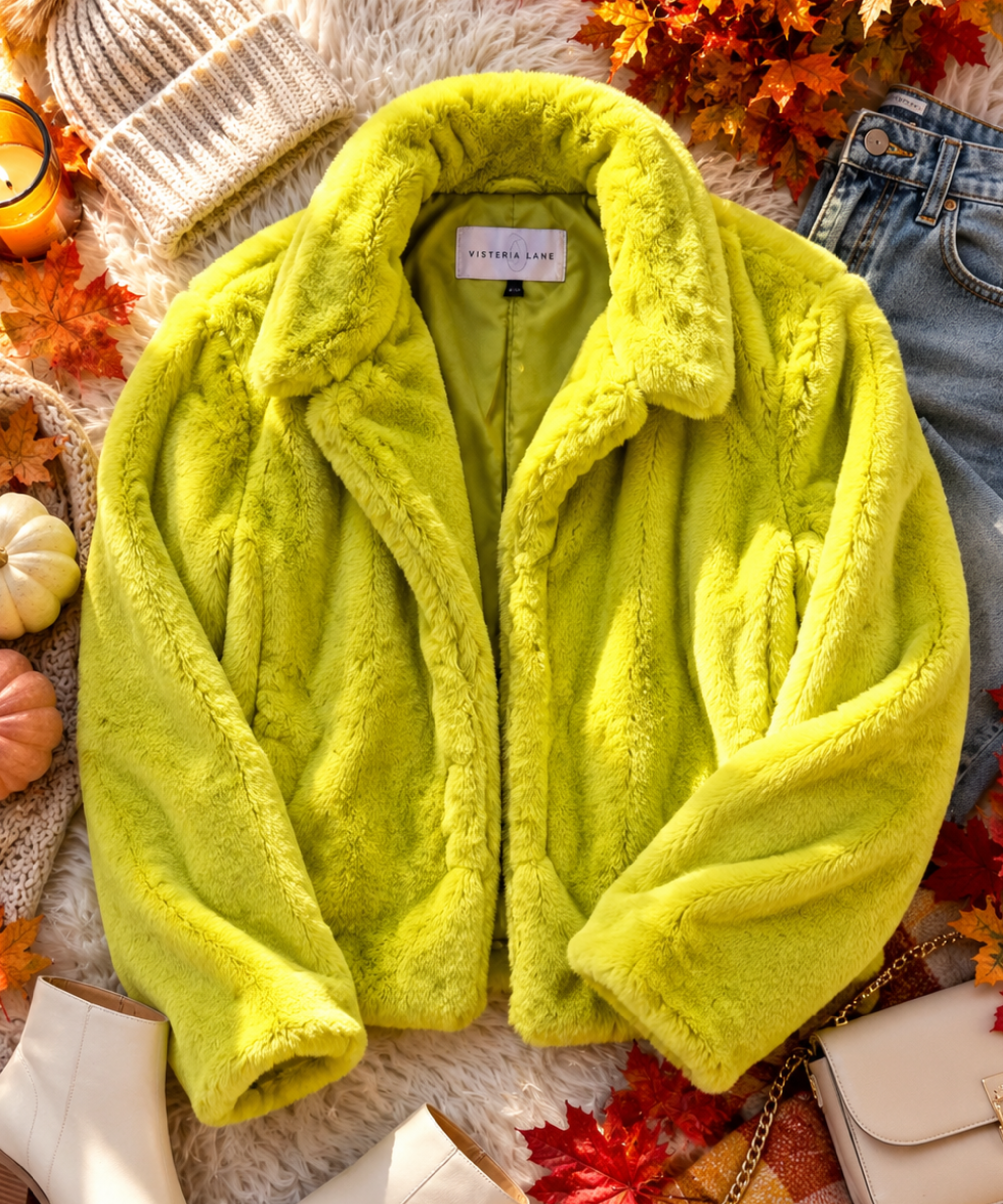 Faux Fur Crop Jacket