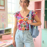 Floral Tiffy Top