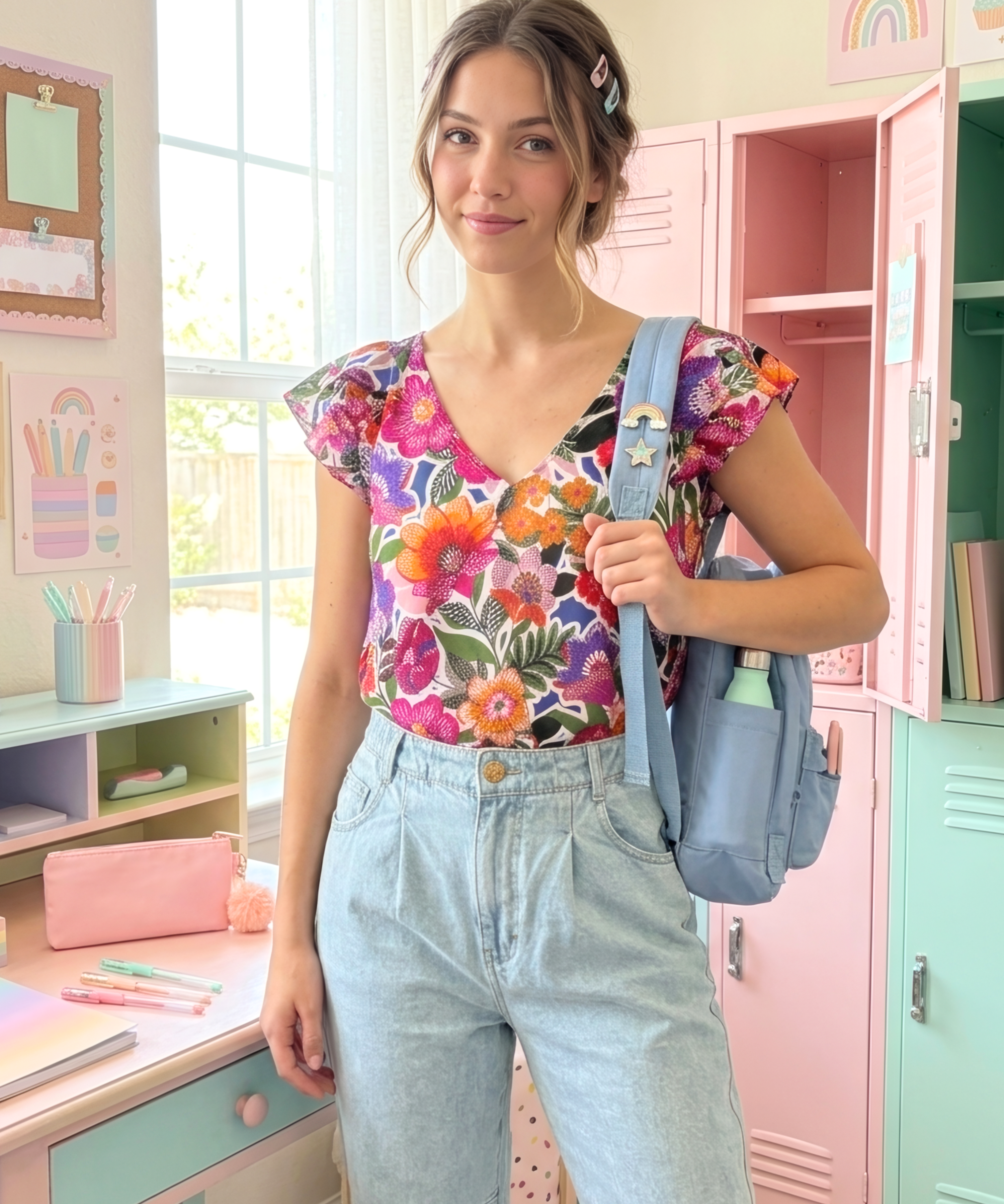 Floral Tiffy Top