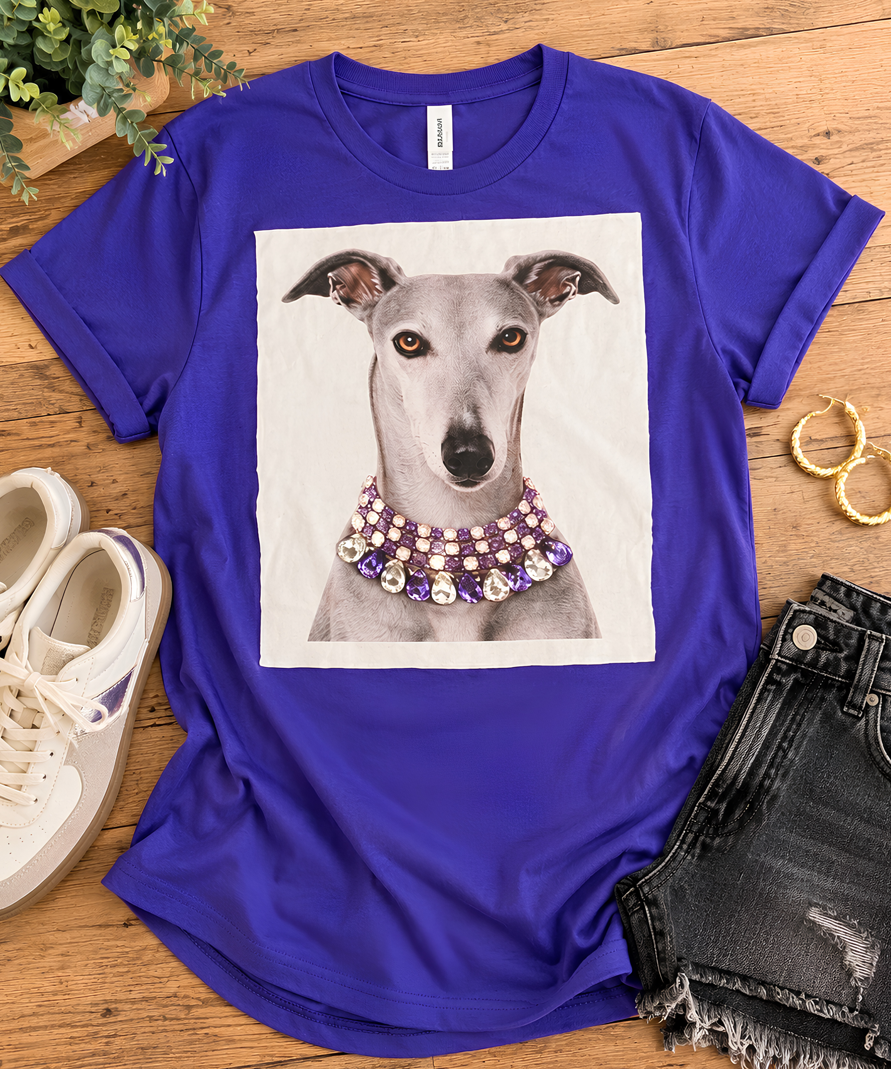 Greyhound Boxy Jewel Tee
