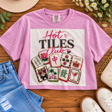 Mahjong Tiles Cropped Tee
