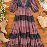 Mulberry Patchwork Dress