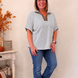 Leopard Detail Top