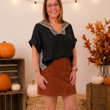Lace Trim Top