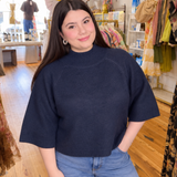 Mock Neck Sweater - 2 Colors