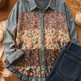 Dark Patchwork Top