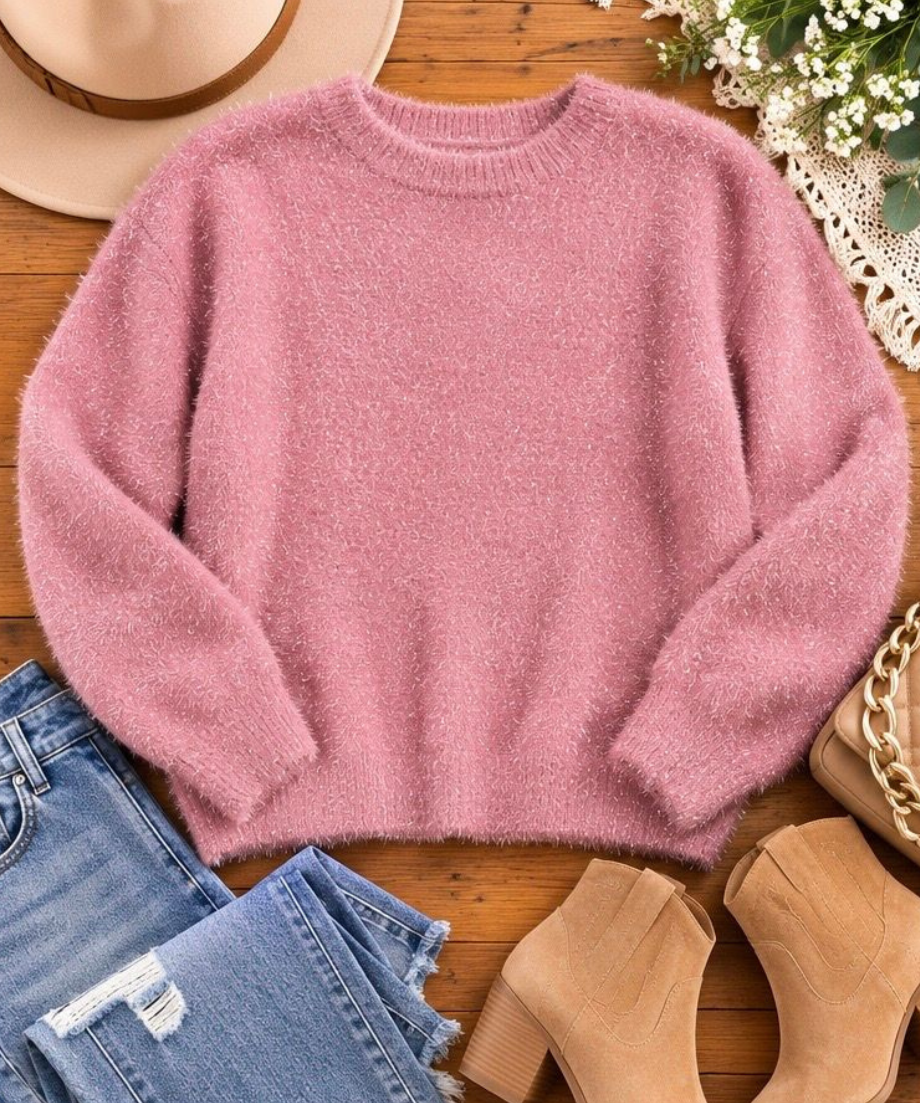 Scoop Back Sweater - 2 Colors