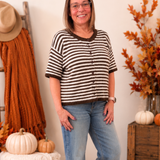 Striped Knit Cardigan - 4 Colors