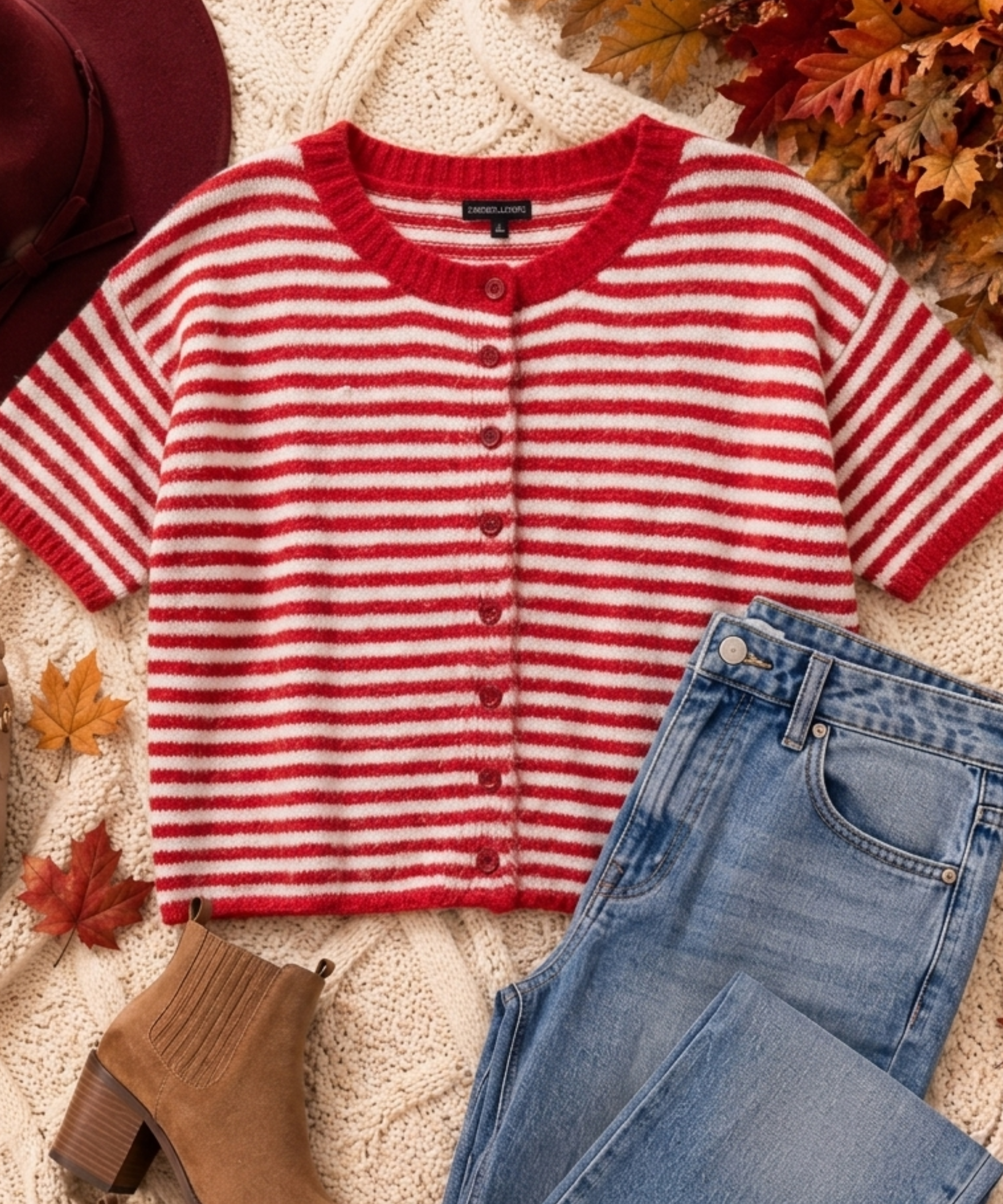 Striped Knit Cardigan - 4 Colors