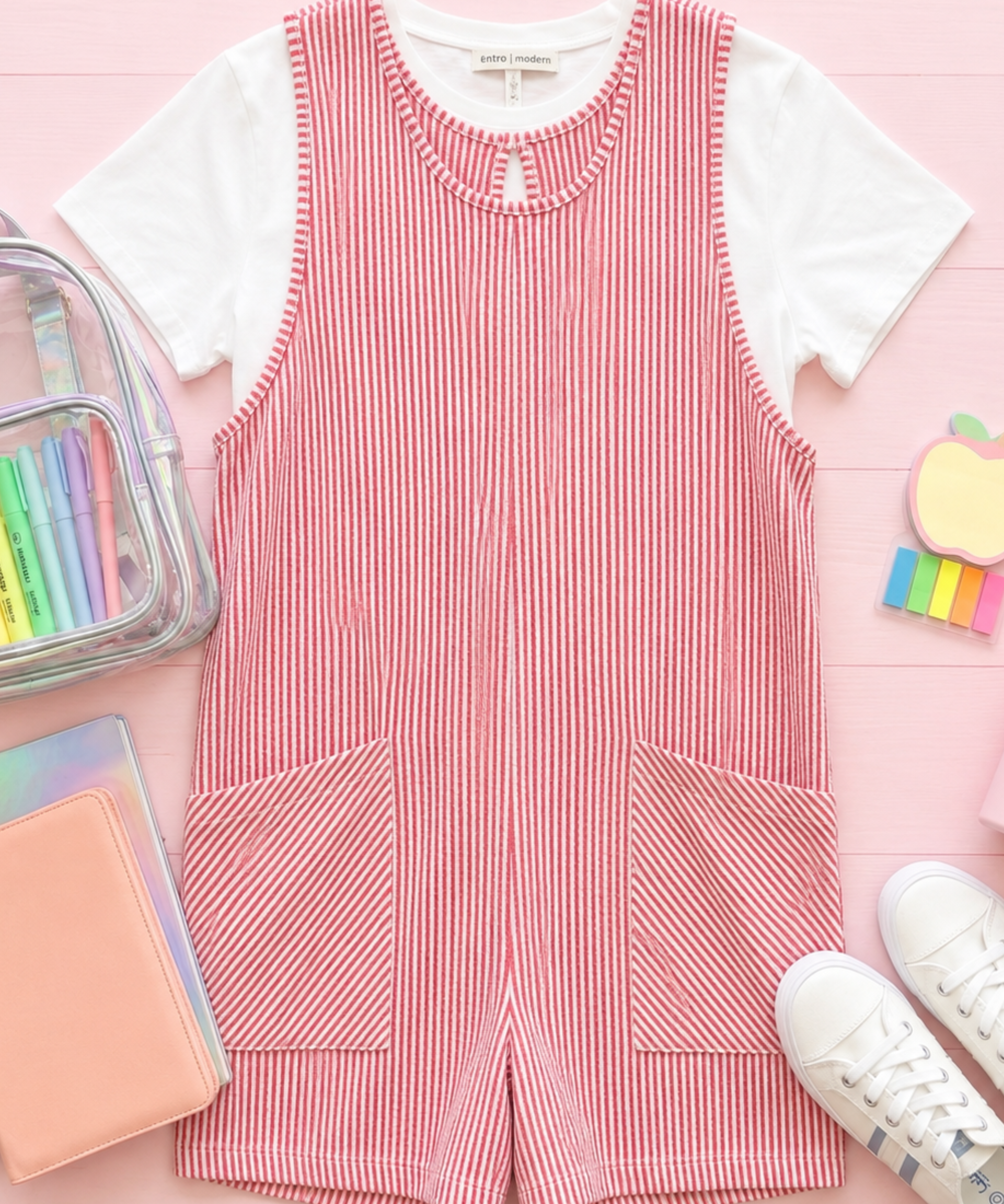 Seersucker Romper - 2 Colors