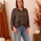 Tiered Amber Boho Top
