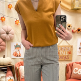 Toffee Cap Sleeve Top