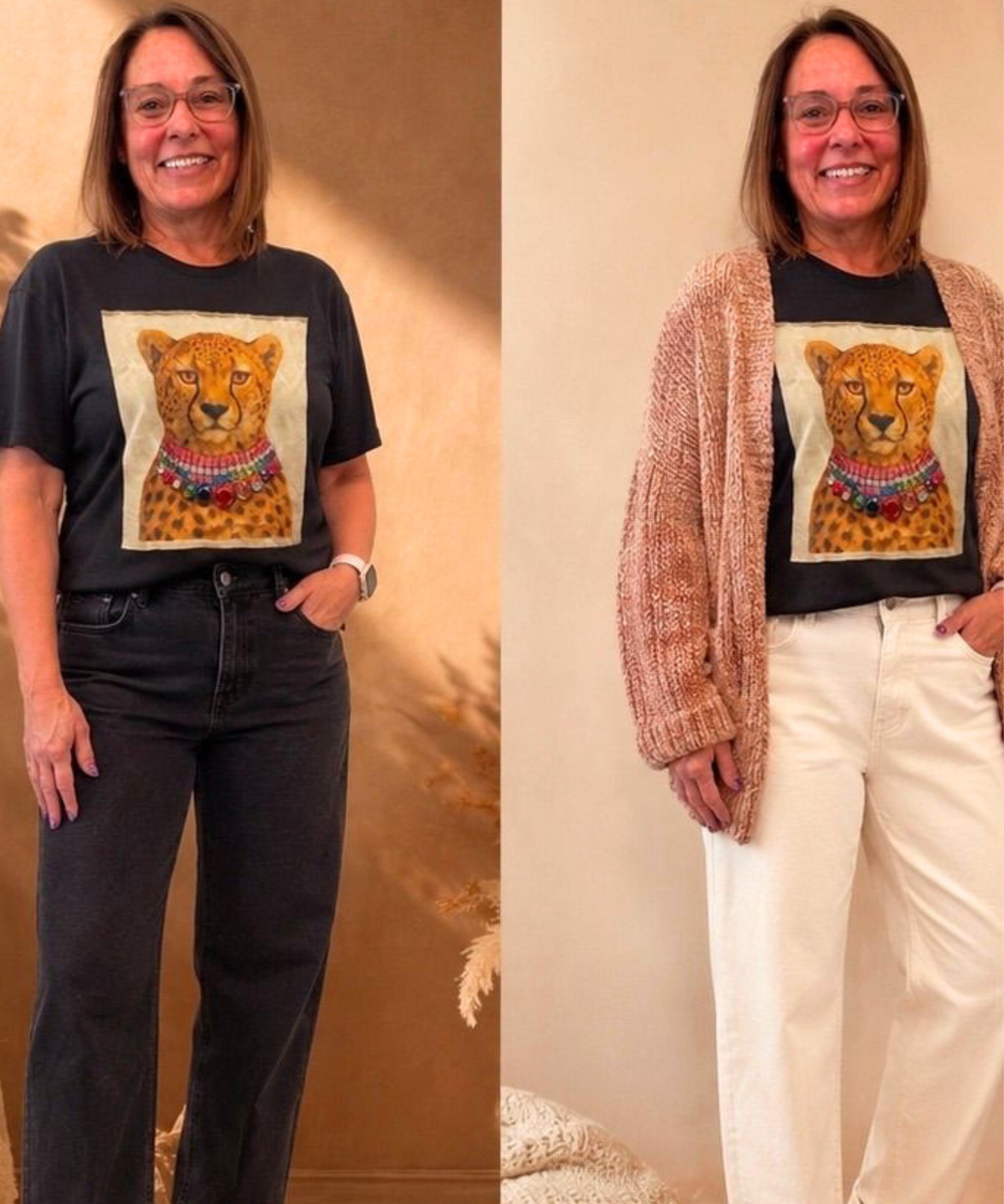 Jewel Cheetah Tee