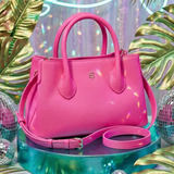 Vegan Leather Top Handle Bag - 2 Colors