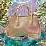 Vegan Leather Top Handle Bag - 2 Colors